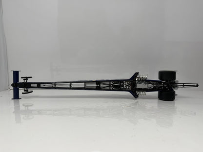 Action NHRA 2004 Larry Dixon Miller Lite Commemorative Can Series Top Fuel Dragster 1:24 Diecast Blue Silver