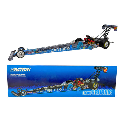Action NHRA 2005 Dave Grubnic Zantrex-3 Top Fuel Dragster 1:24 Diecast Blue Black RCCA Color Chrome 1 of 120