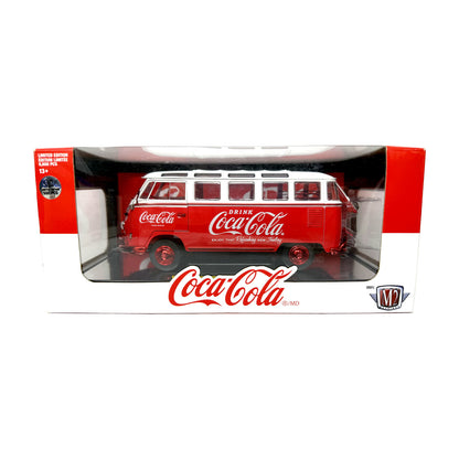 M2 Machines Coca-Cola 1960 Volkswagen Microbus CHASE 1:24 Diecast Red White