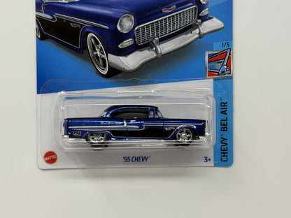 Hot Wheels Super Treasure Hunt 1955 Chevrolet Bel Air 1:64 Diecast STH