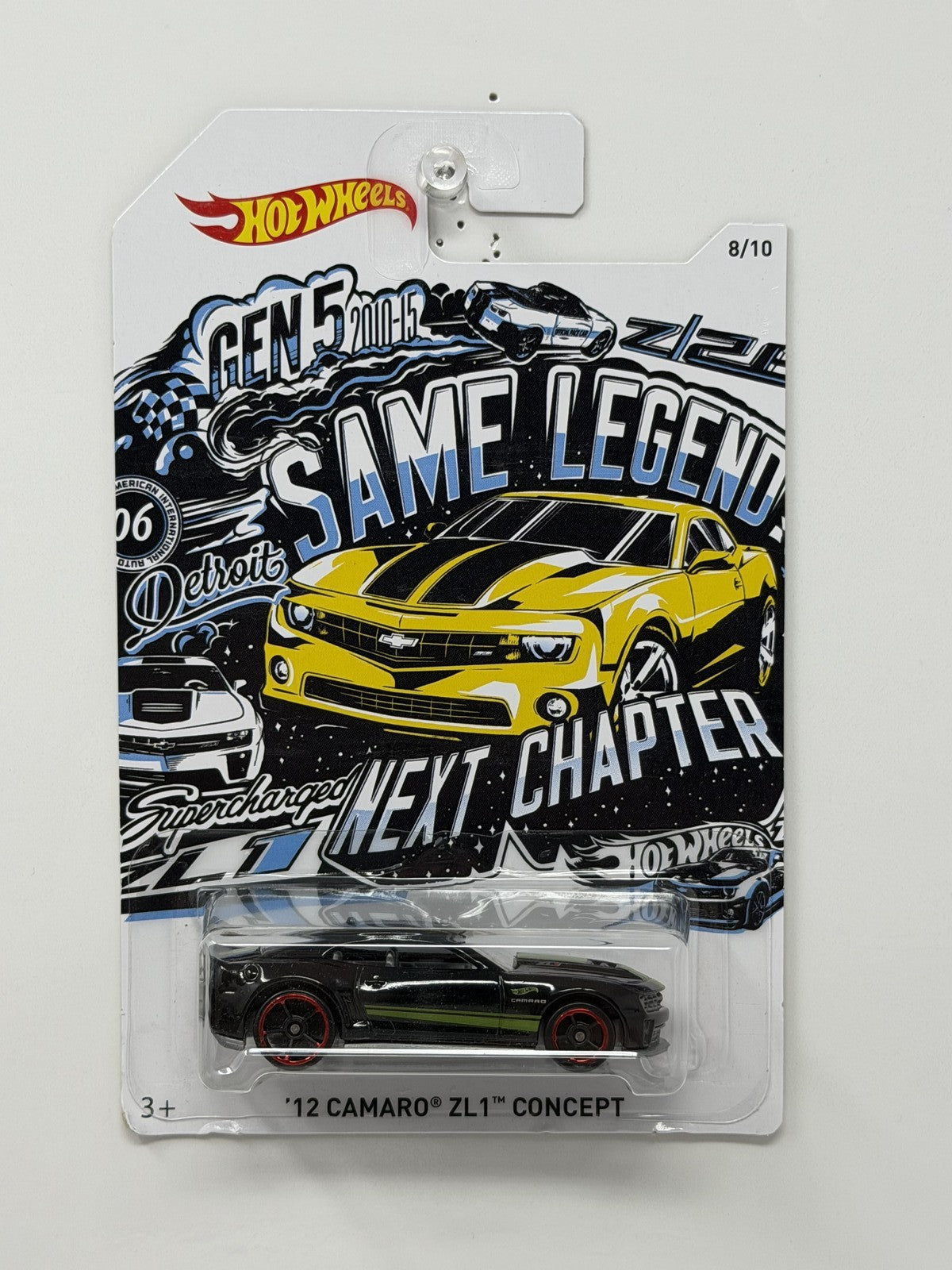 Hot Wheels Same Legend Next Chapter 2012 Camaro ZL1 Concept 1:64 Diecast Black