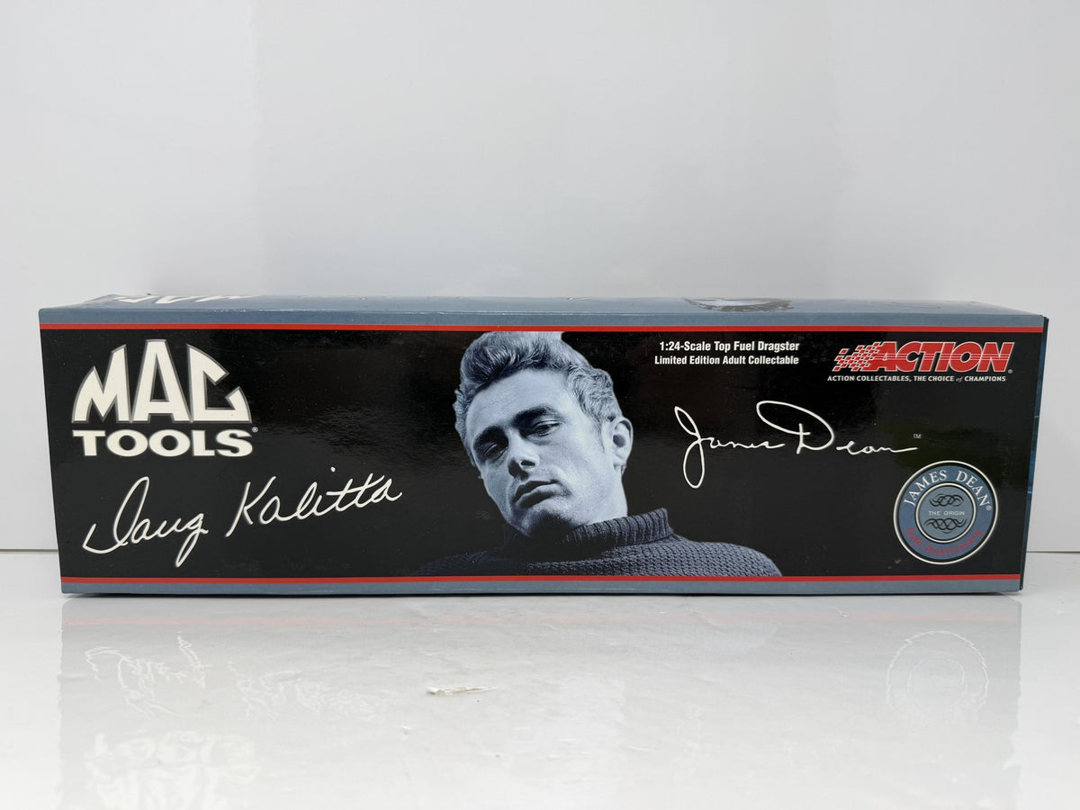 Action NHRA 2005 Doug Kalitta Mac Tools James Dean 50th Anniversary Action Racing Collectables Top Fuel Dragster 1:24 Diecast Blue Black 1 of 108