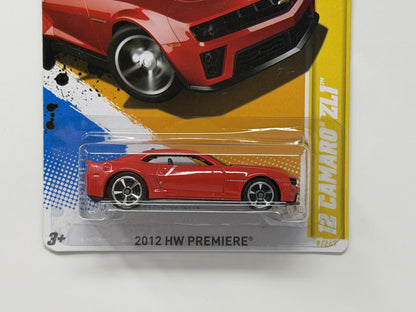Hot Wheels HW Premiere 2012 Chevrolet Camaro ZL1 1:64 Diecast Red