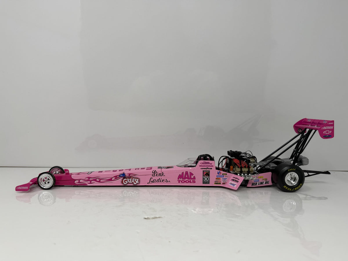 Action NHRA 2003 Shirley Muldowney Mac Tools Grease 25th Anniversary Action Racing Collectables Top Fuel Dragster 1:24 Diecast Pink