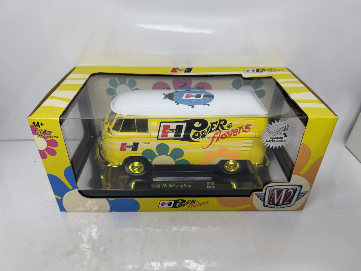 M2 Machines Hurst 1960 Volkswagen Delivery Van CHASE 1:24 Diecast Yellow