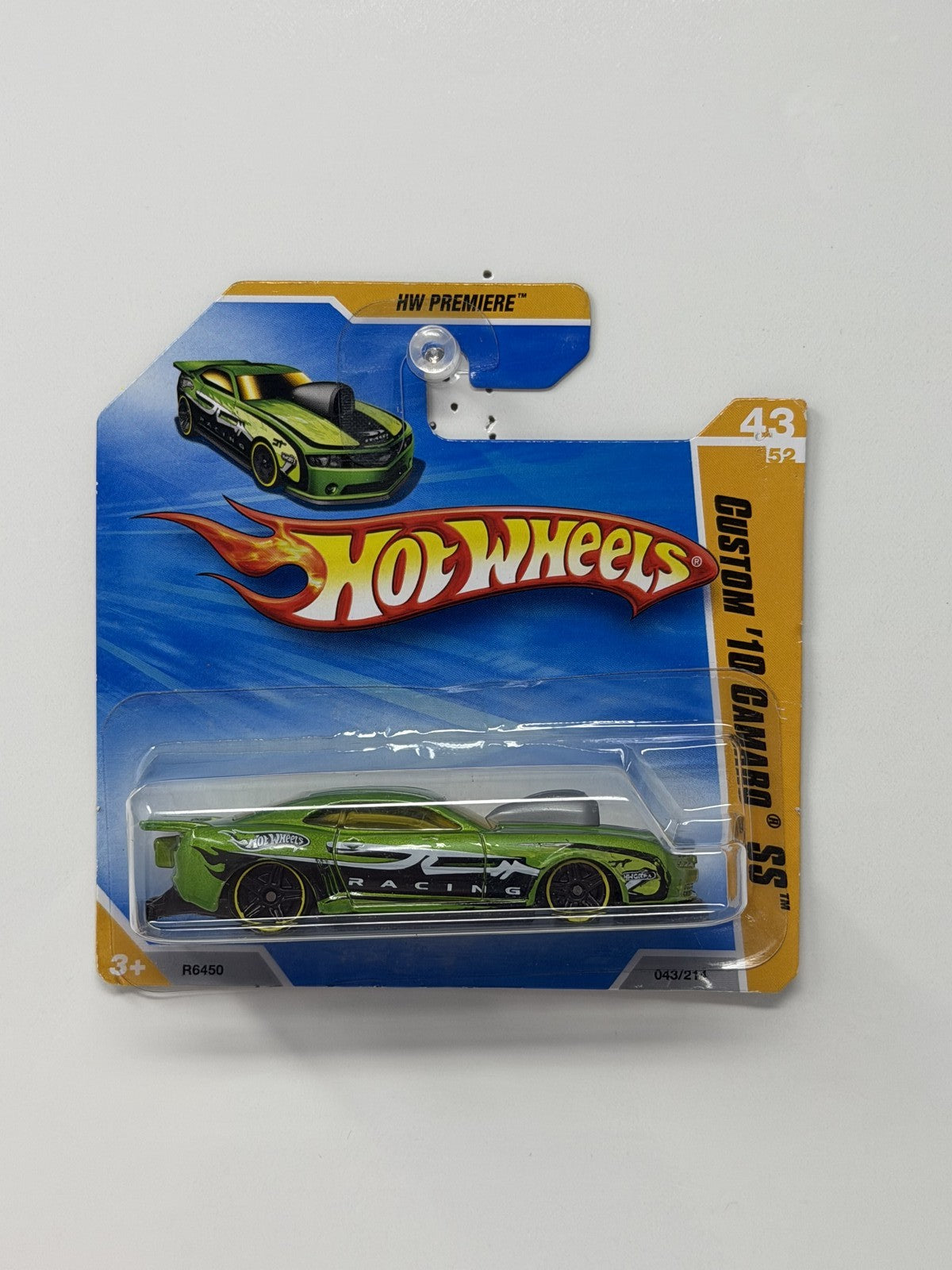Hot Wheels HW Premiere Custom 2010 Chevrolet Camaro SS 1:64 Diecast Short Card