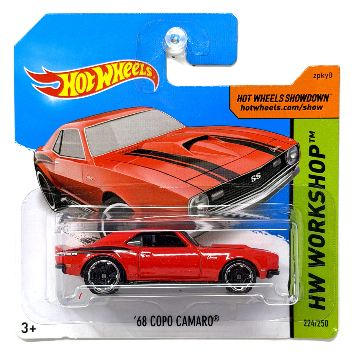 Hot Wheels HW Workshop 1968 COPO Camaro 1:64 Diecast Red Short Card
