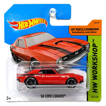 Hot Wheels HW Workshop 1968 COPO Camaro 1:64 Diecast Red Short Card