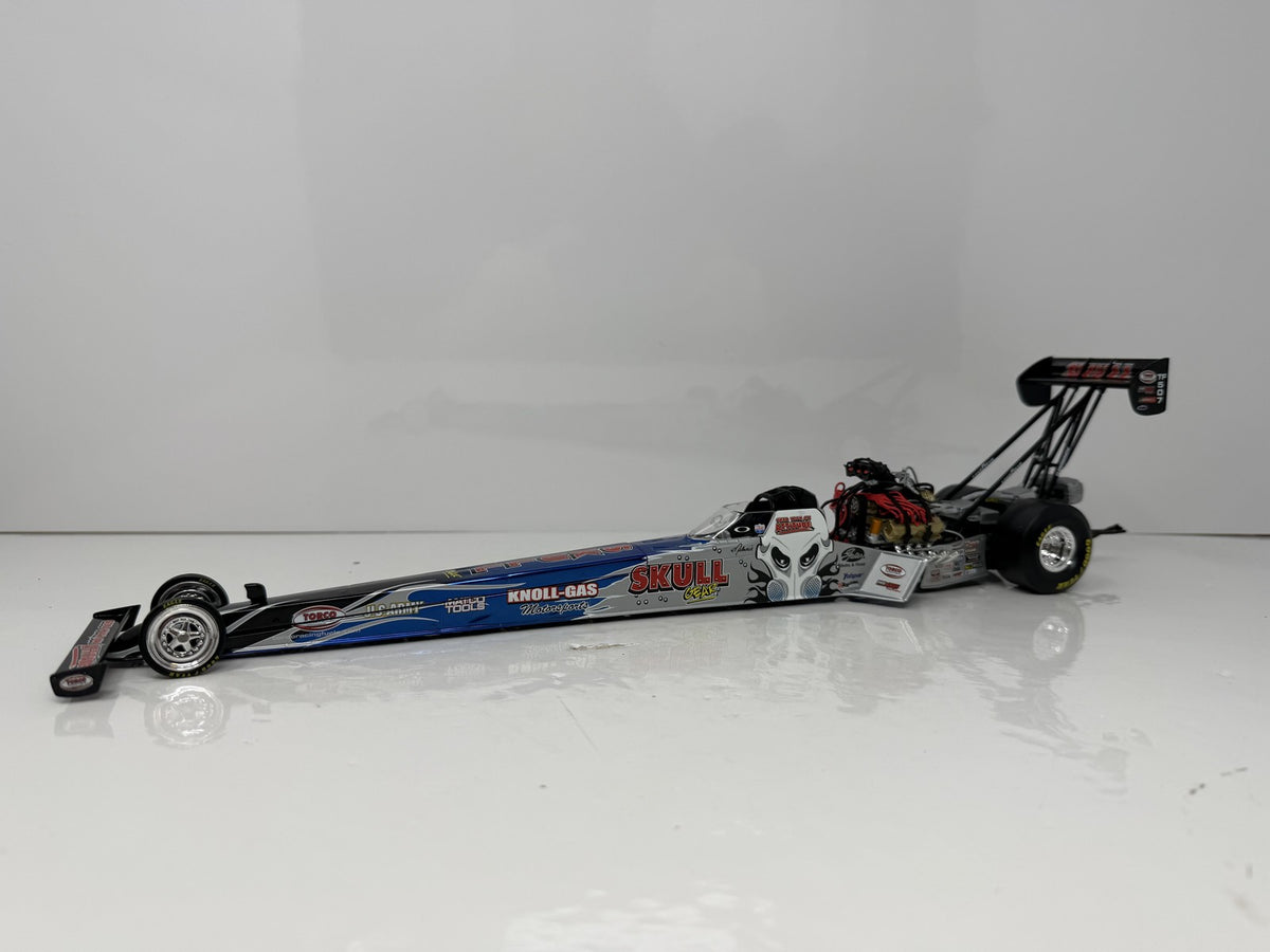 Action NHRA 2006 Melanie Troxel Skull Gear RCCA Color Chrome Top Fuel Dragster 1:24 Diecast Silver Blue Black 1 of 240