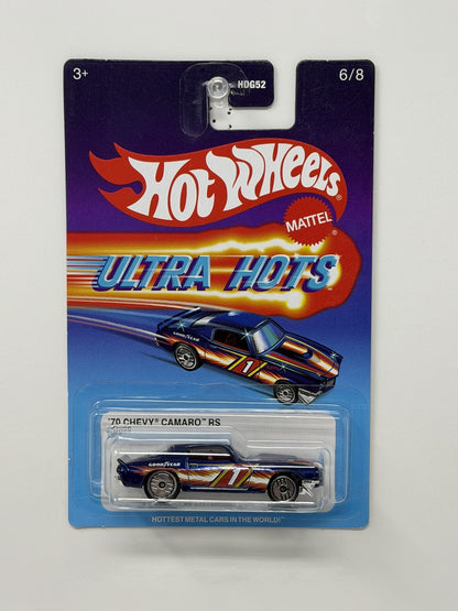 Hot Wheels Ultra Hots 1970 Chevrolet Camaro RS 1:64 Diecast Blue