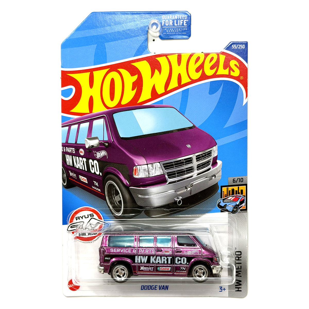 Hot Wheels Super Treasure Hunt Dodge Van HW Metro 1:64 Diecast Purple STH