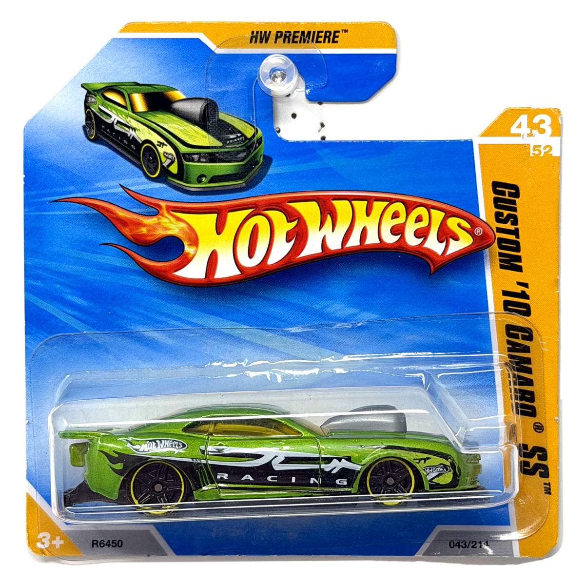 Hot Wheels HW Premiere Custom 2010 Chevrolet Camaro SS 1:64 Diecast Short Card