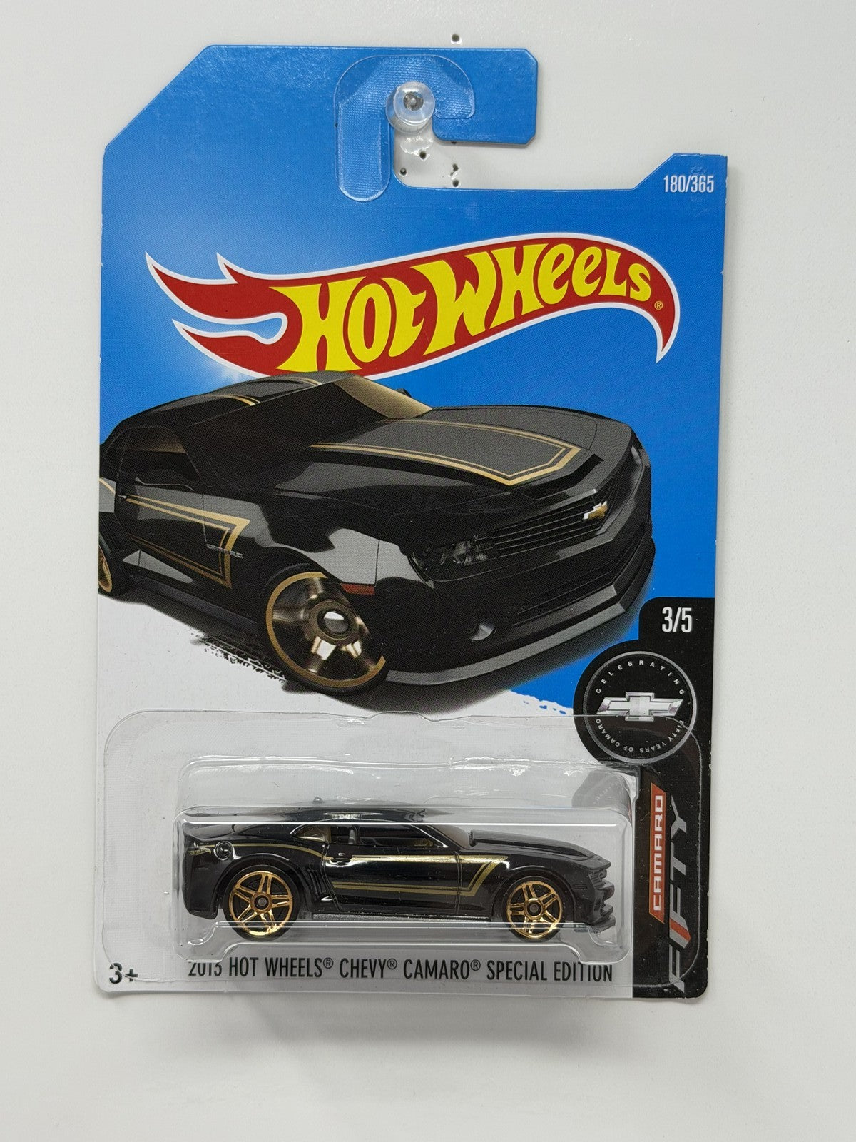 Hot Wheels Camaro Fifty 2013 Chevy Camaro Special Edition 1:64 Diecast Black