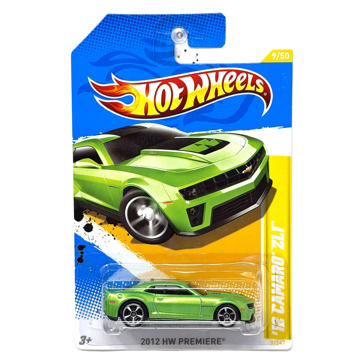 Hot Wheels HW Premiere 2012 Chevrolet Camaro ZL1 1:64 Diecast Green