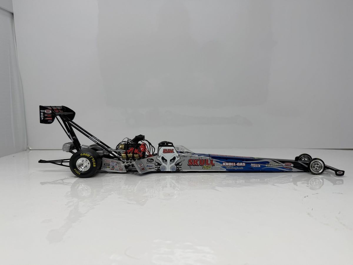 Action NHRA 2006 Melanie Troxel Skull Gear RCCA Color Chrome Top Fuel Dragster 1:24 Diecast Silver Blue Black 1 of 240