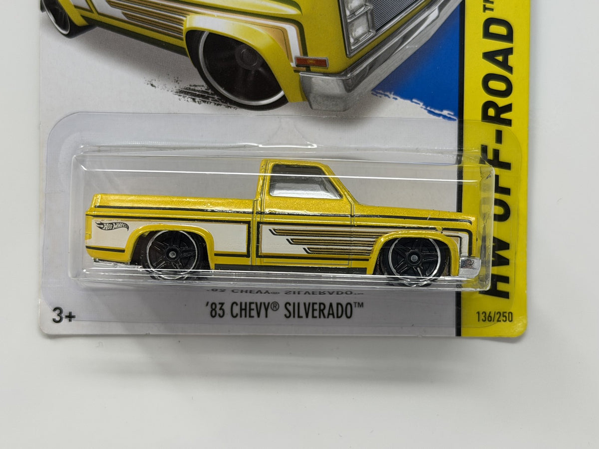 Hot Wheels HW Off-Road 1983 Chevy Silverado 1:64 Diecast Yellow