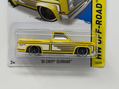 Hot Wheels HW Off-Road 1983 Chevy Silverado 1:64 Diecast Yellow
