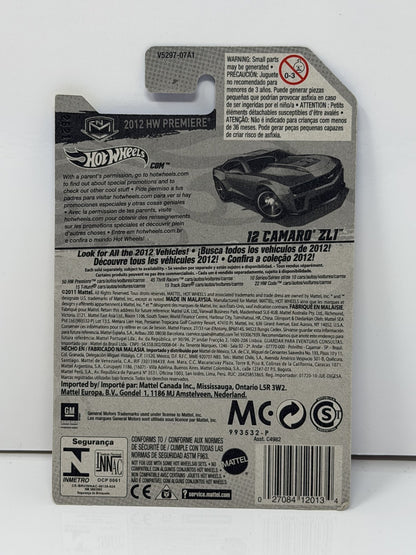 Hot Wheels HW Premiere 2012 Chevrolet Camaro ZL1 1:64 Diecast Red