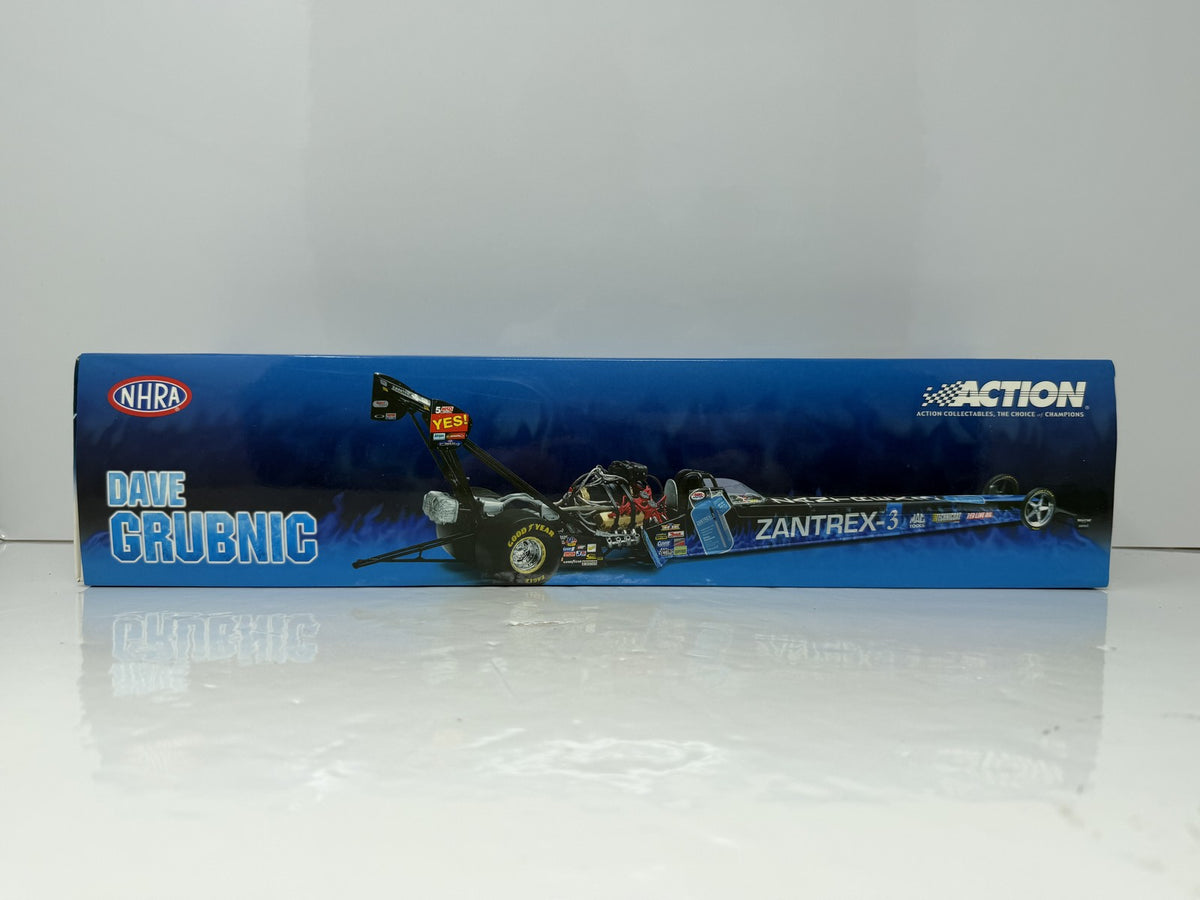 Action NHRA 2005 Dave Grubnic Zantrex-3 Top Fuel Dragster 1:24 Diecast Blue Black RCCA Color Chrome 1 of 120