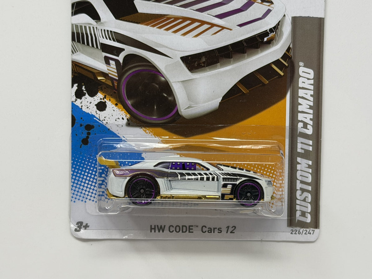 Hot Wheels HW Code Cars 2012 Custom 2011 Camaro 1:64 Diecast White