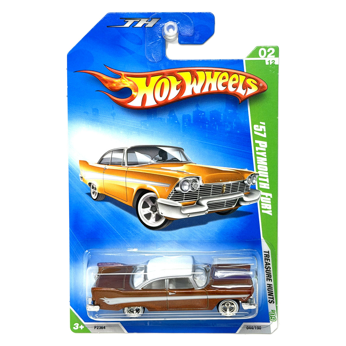 Hot Wheels Super Treasure Hunt 1957 Plymouth Fury 1:64 Diecast Brown STH