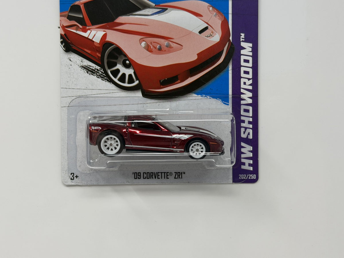 Hot Wheels Super Treasure Hunt 2009 Corvette ZR1 HW Showroom 1:64 Diecast STH