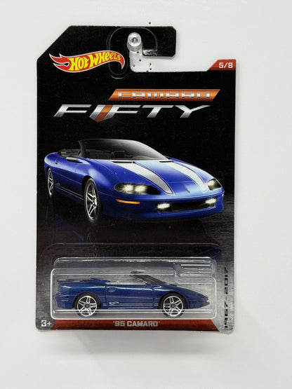 Hot Wheels Camaro Fifty 1995 Chevrolet Camaro Convertible 1:64 Diecast Blue