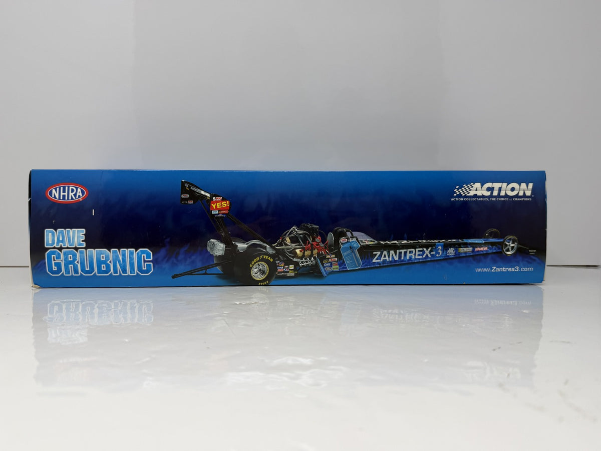 Action NHRA 2005 Dave Grubnic Zantrex-3 Top Fuel Dragster 1:24 Diecast Blue Black RCCA Color Chrome 1 of 120