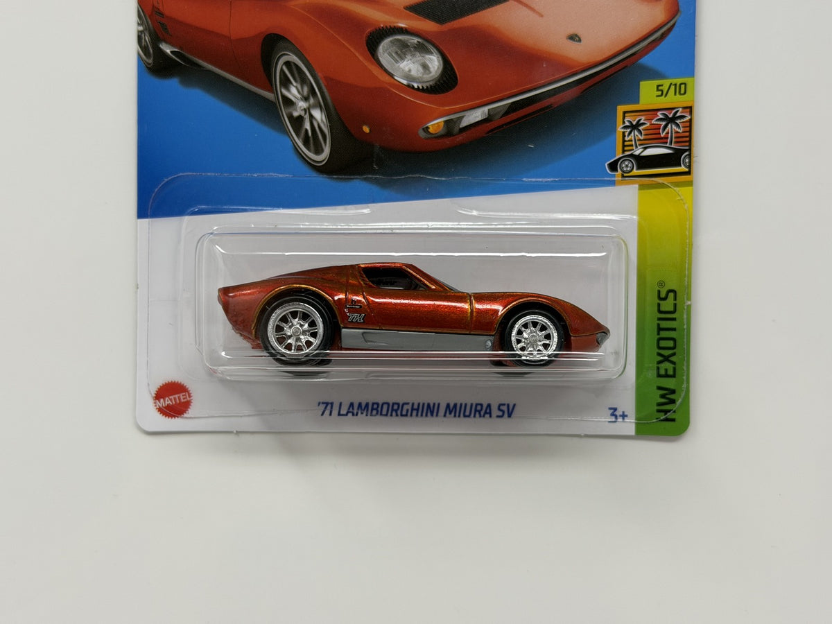 Hot Wheels Super Treasure Hunt 1971 Lamborghini Miura SV 1:64 Diecast STH