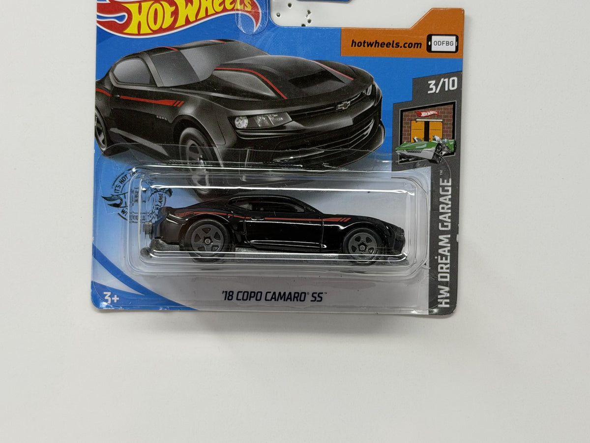 Hot Wheels Dream Garage 2018 COPO Camaro SS 1:64 Diecast Black Short Card