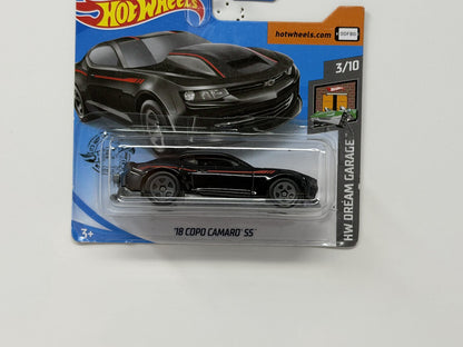 Hot Wheels Dream Garage 2018 COPO Camaro SS 1:64 Diecast Black Short Card