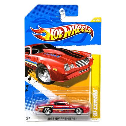 Hot Wheels 2012 HW Premiere 1981 Chevrolet Camaro 1:64 Diecast Red