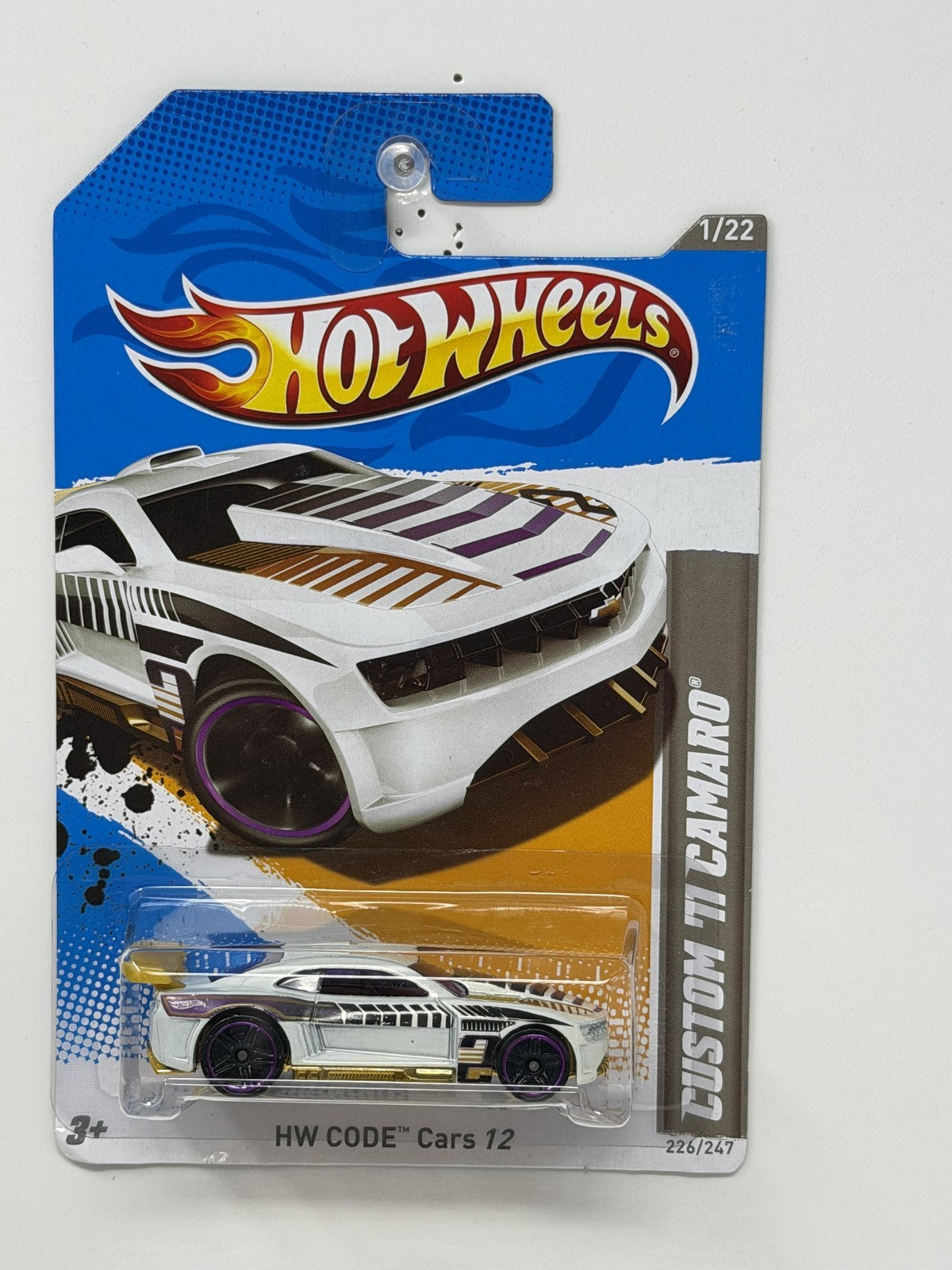 Hot Wheels HW Code Cars 2012 Custom 2011 Camaro 1:64 Diecast White