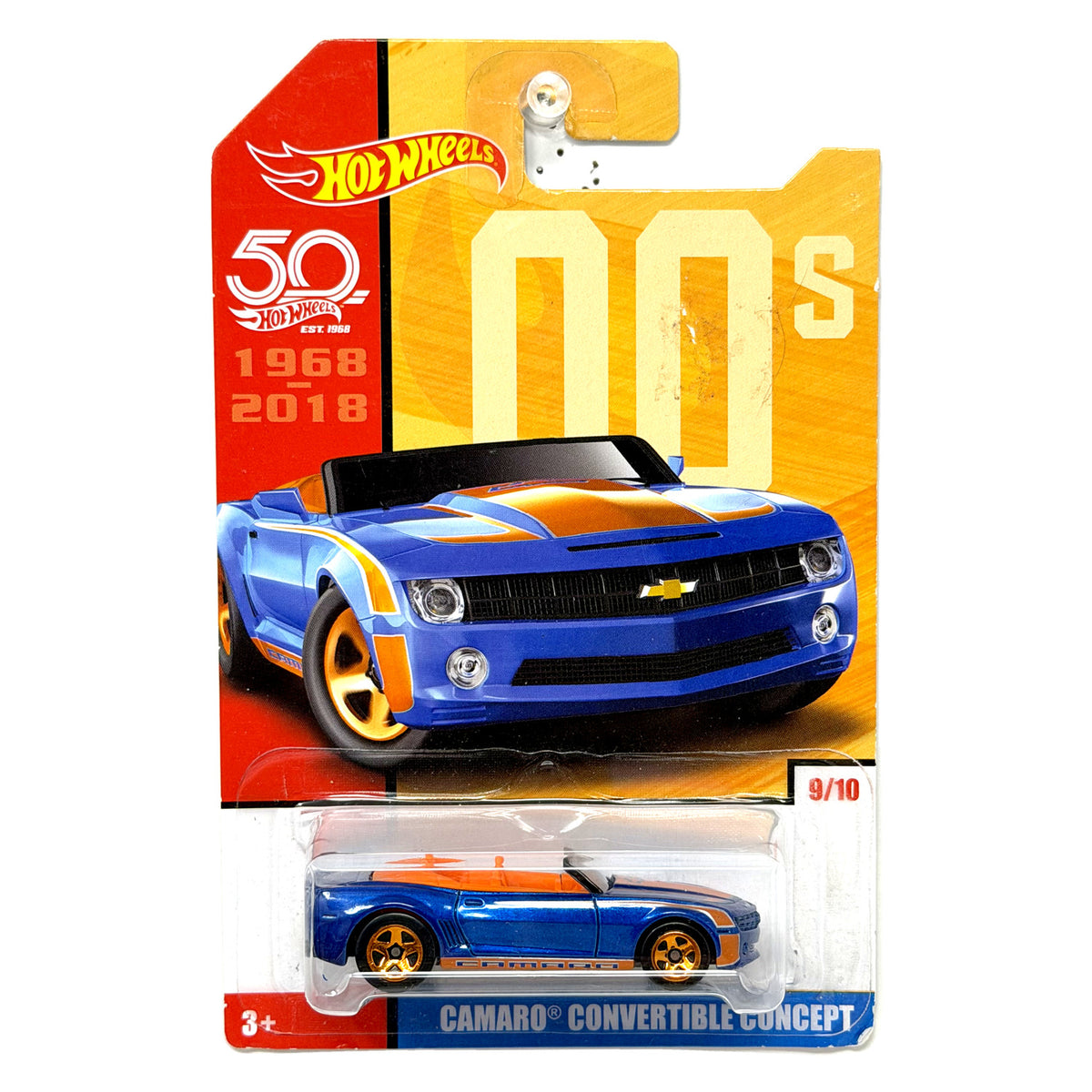 Hot Wheels 00s Camaro Convertible Concept 1:64 Diecast Blue