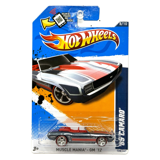 Hot Wheels Super Treasure Hunt 1969 Camaro Muscle Mania 1:64 Diecast STH