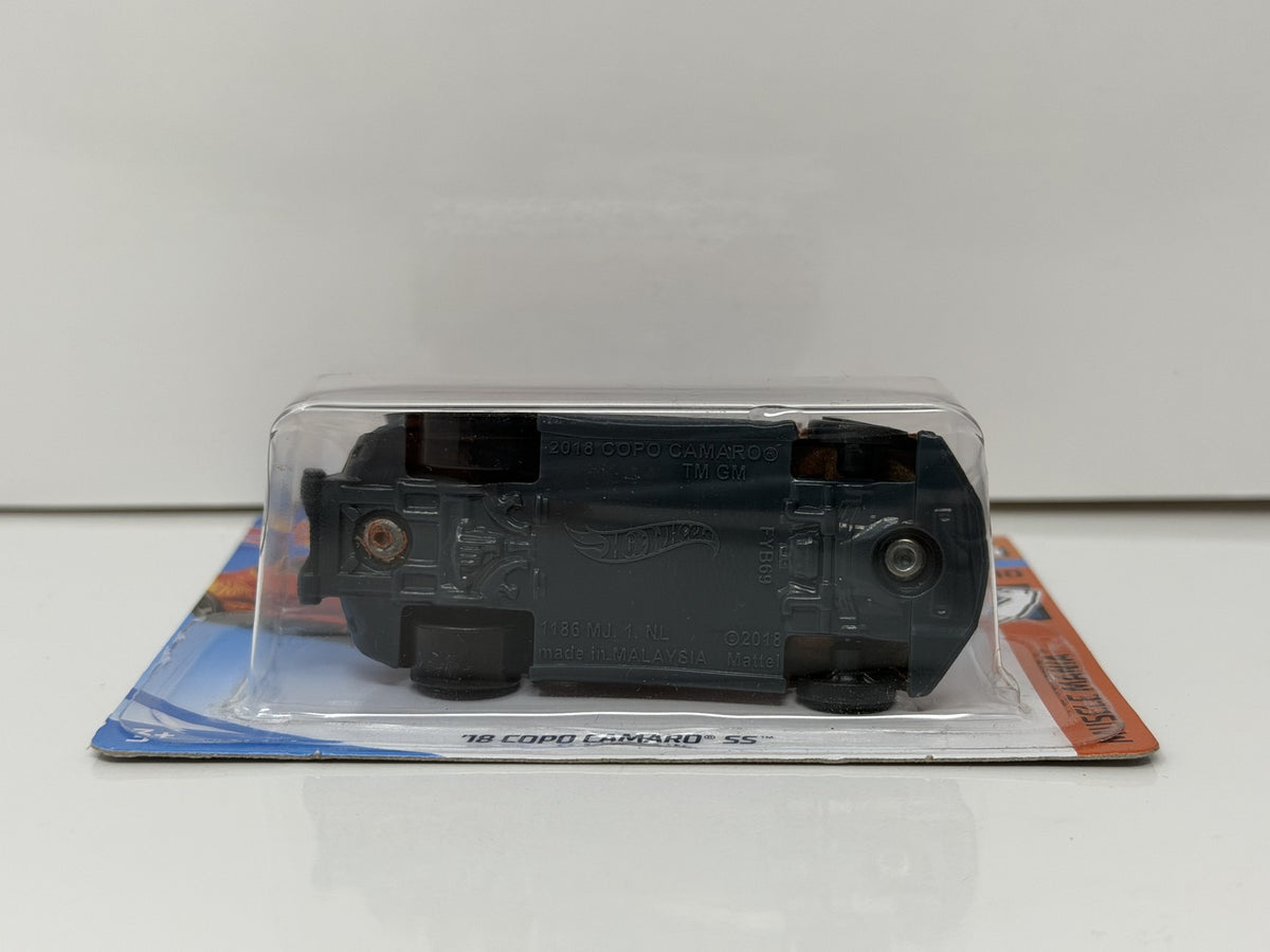 Hot Wheels Muscle Mania 2018 Chevrolet COPO Camaro SS 1:64 Diecast Short Card