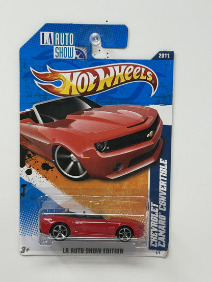 Hot Wheels LA Auto Show Chevrolet Camaro Convertible 1:64 Diecast Red