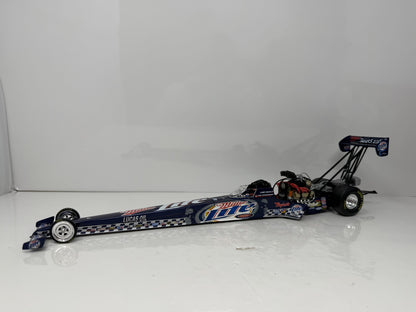 Action NHRA 2004 Larry Dixon Miller Lite Commemorative Can Series Top Fuel Dragster 1:24 Diecast Blue Silver