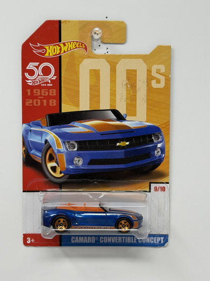 Hot Wheels 00s Camaro Convertible Concept 1:64 Diecast Blue