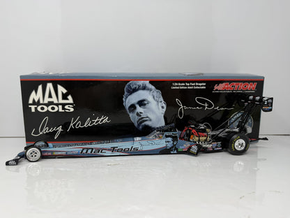 Action NHRA 2005 Doug Kalitta Mac Tools James Dean 50th Anniversary Action Racing Collectables Top Fuel Dragster 1:24 Diecast Blue Black 1 of 108