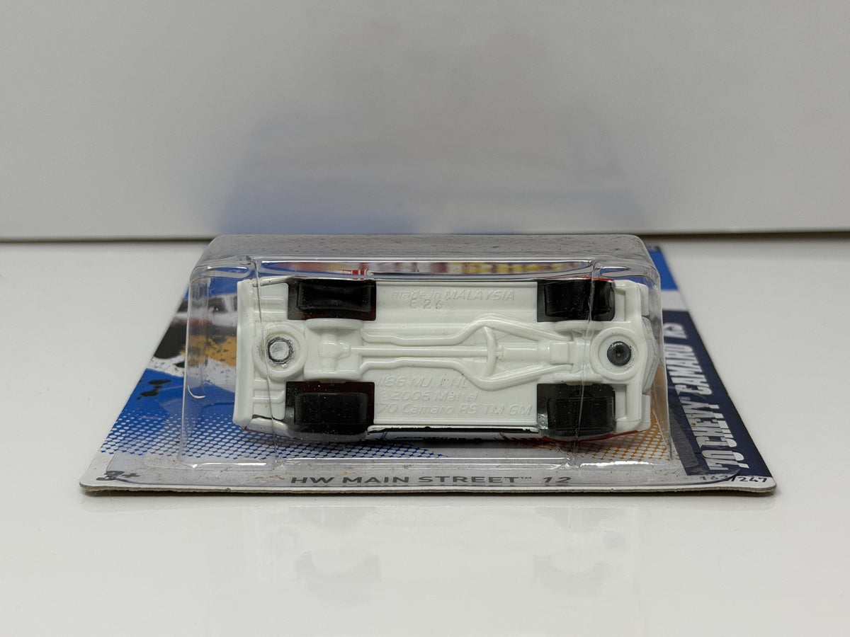 Hot Wheels HW Main Street 1970 Chevrolet Camaro RS 1:64 Diecast White