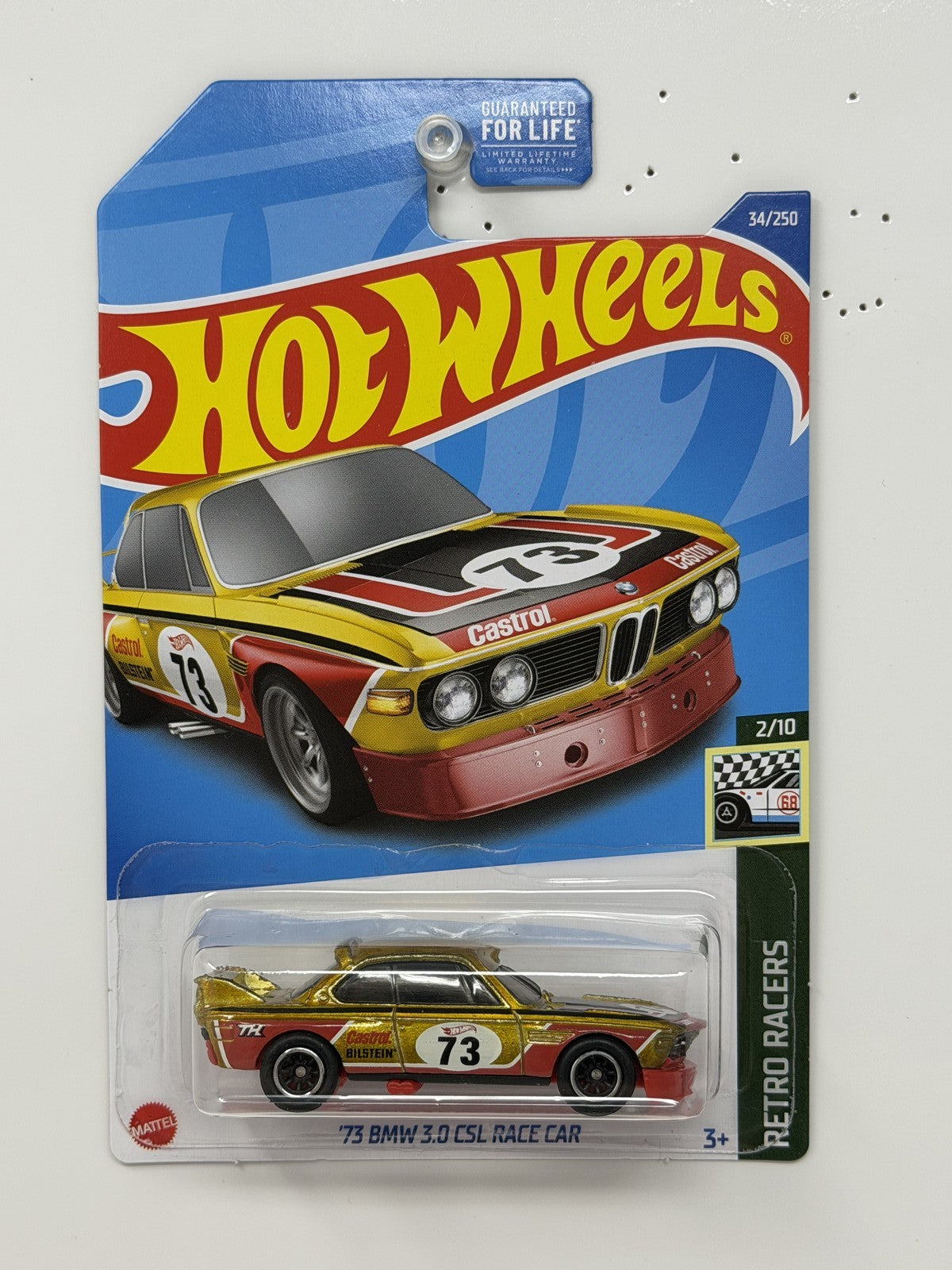 Hot Wheels Super Treasure Hunt 1973 BMW 3.0 CSL Race Car 1:64 Diecast STH