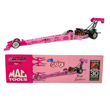 Action NHRA 2003 Shirley Muldowney Mac Tools Grease 25th Anniversary Action Racing Collectables Top Fuel Dragster 1:24 Diecast Pink