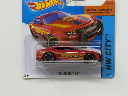 Hot Wheels HW City 2010 Chevrolet Camaro SS HWFD 1:64 Diecast Red Short Card