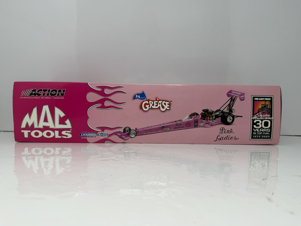 Action NHRA 2003 Shirley Muldowney Mac Tools Grease 25th Anniversary Action Racing Collectables Top Fuel Dragster 1:24 Diecast Pink