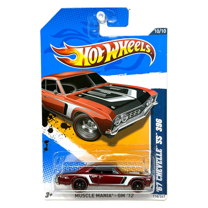 Hot Wheels Super Treasure Hunt 1967 Chevelle SS 396 1:64 Diecast Red STH