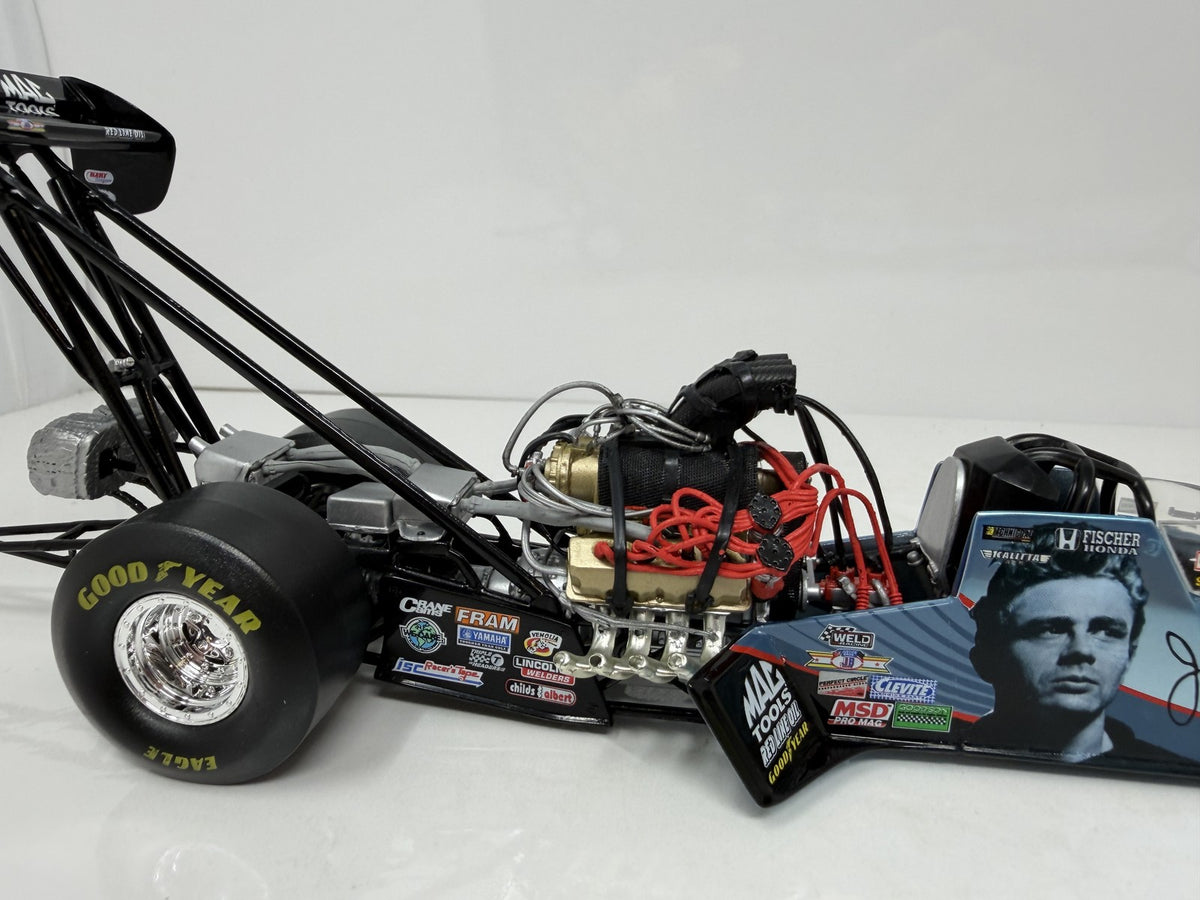 Action NHRA 2005 Doug Kalitta Mac Tools James Dean 50th Anniversary Action Racing Collectables Top Fuel Dragster 1:24 Diecast Blue Black 1 of 108