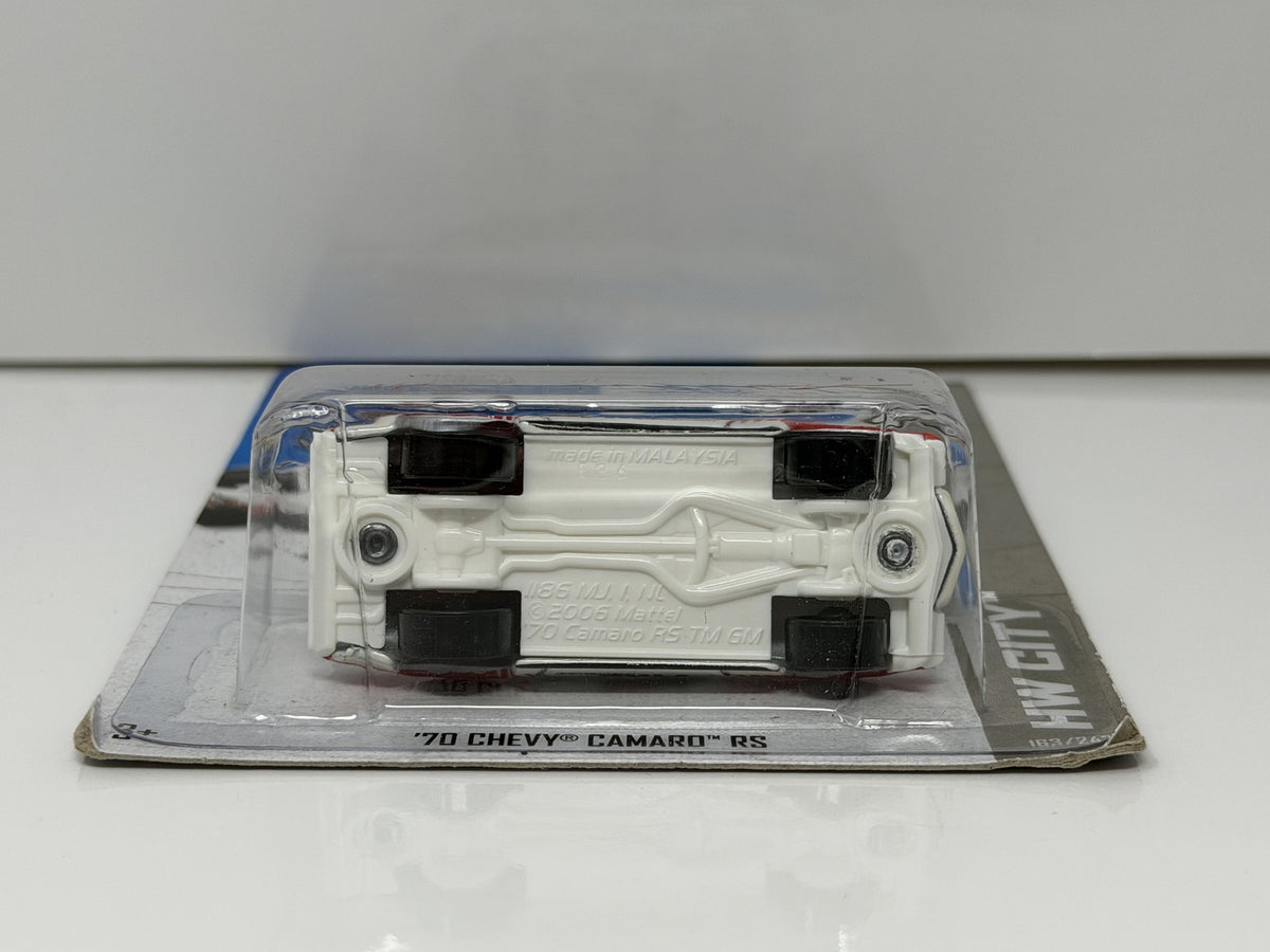 Hot Wheels HW City 1970 Chevrolet Camaro RS 1:64 Diecast White