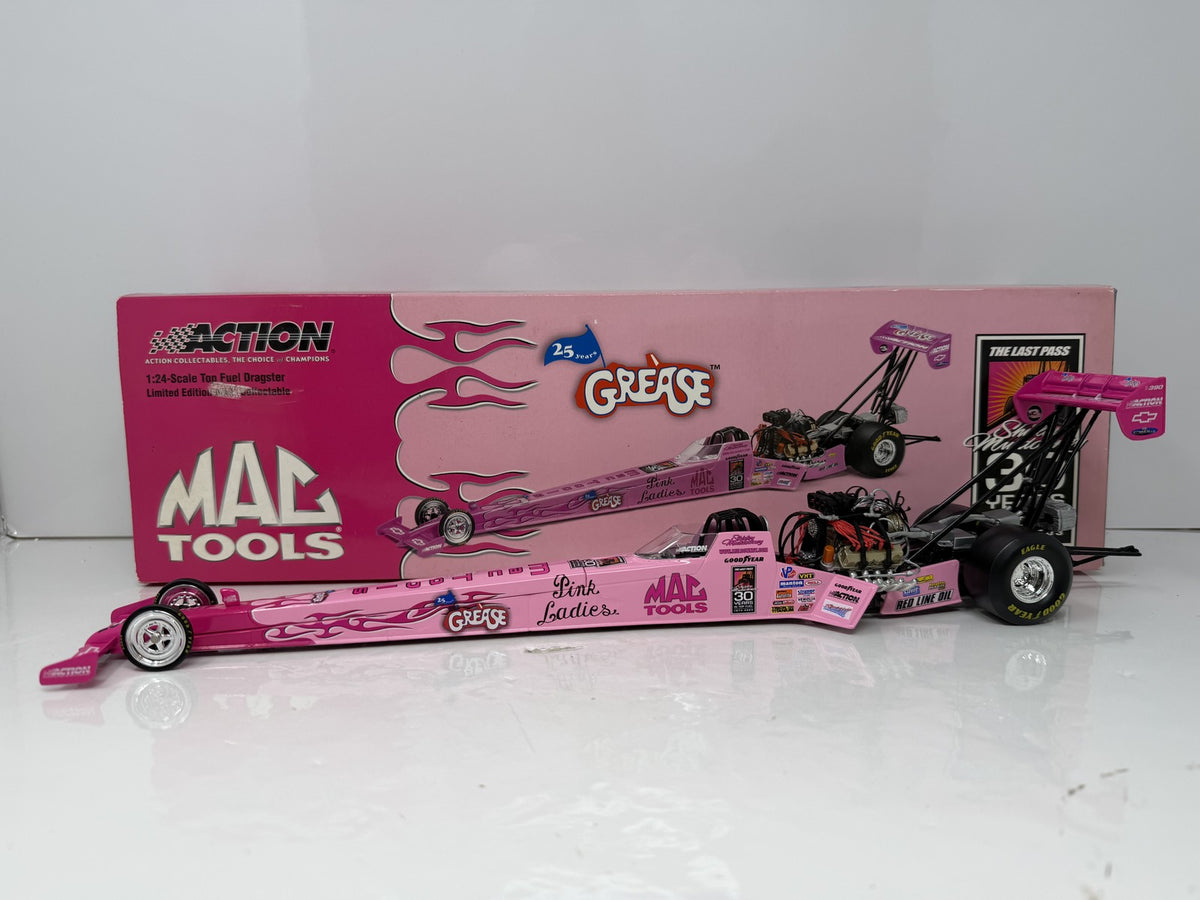 Action NHRA 2003 Shirley Muldowney Mac Tools Grease 25th Anniversary Action Racing Collectables Top Fuel Dragster 1:24 Diecast Pink