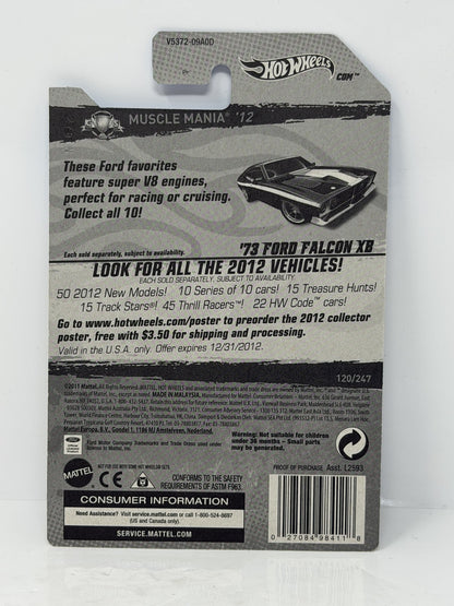Hot Wheels Super Treasure Hunt 1973 Ford Falcon XB Muscle Mania 1:64 Diecast STH